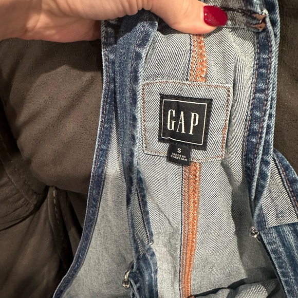 Gap Denim Maternity Overalls Size Small - Picture 2 of 5